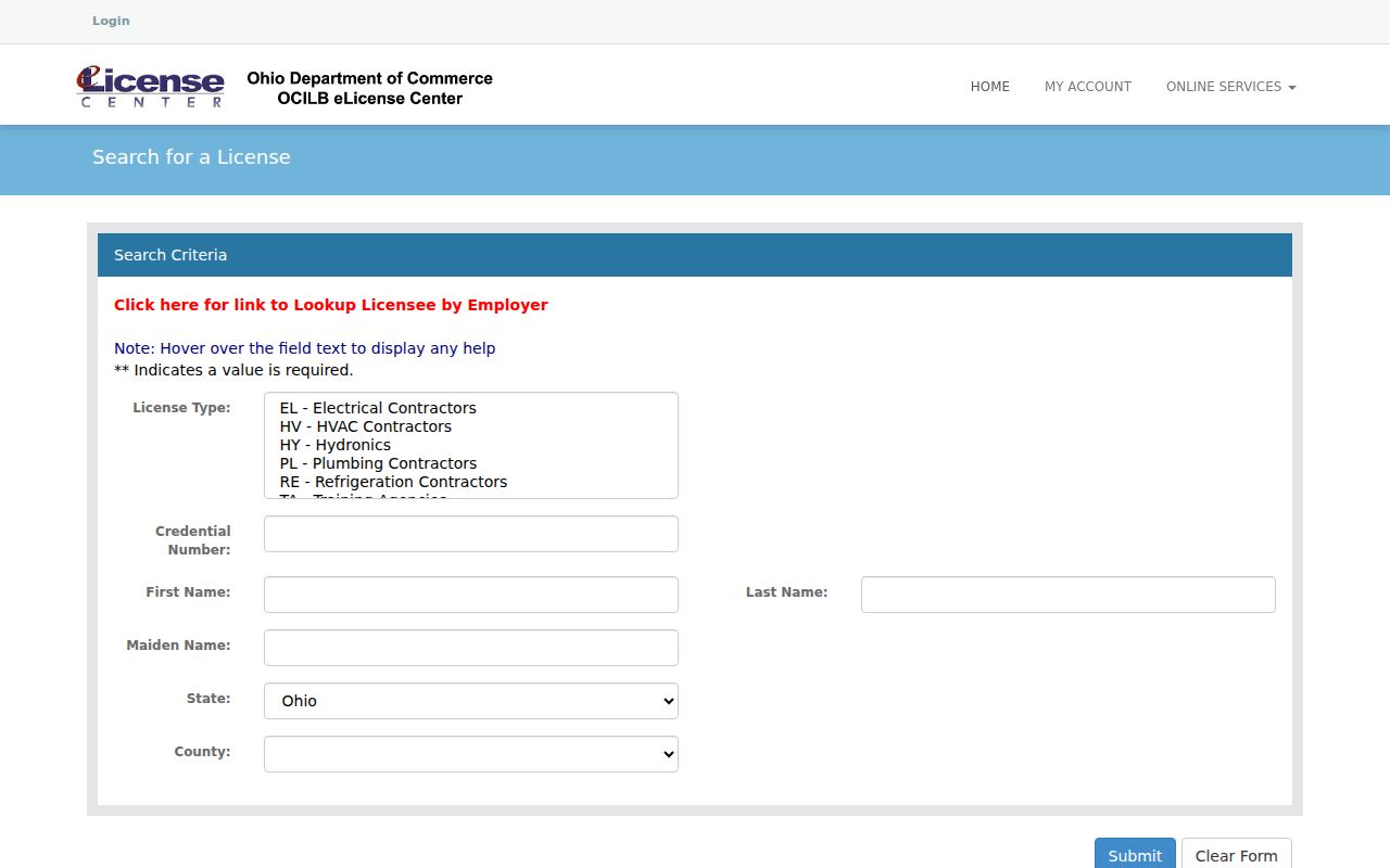 Fairborn official record lookup Ohio license search