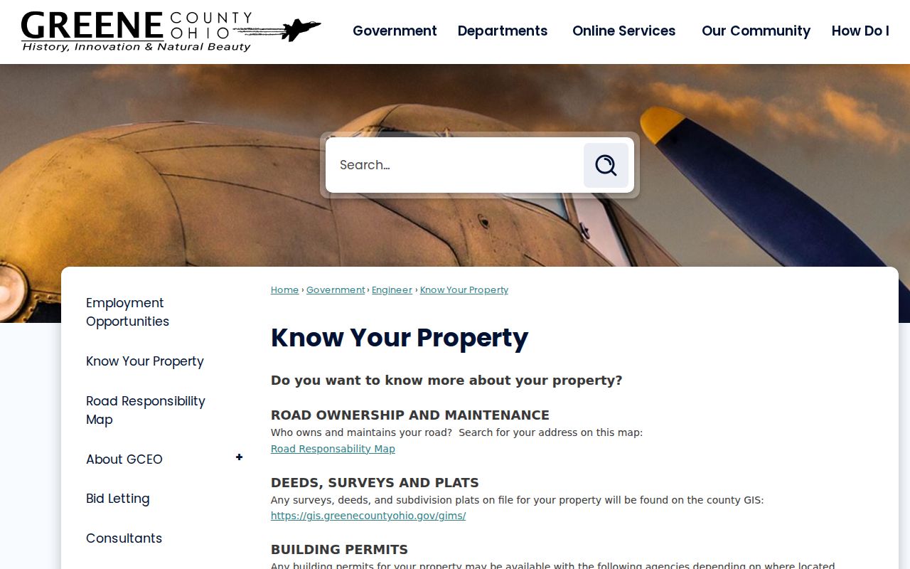 Fairborn street directory address-to-parcel county resource